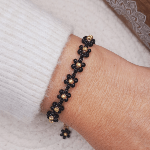 Bracelet LOREA blanc-gris-noir